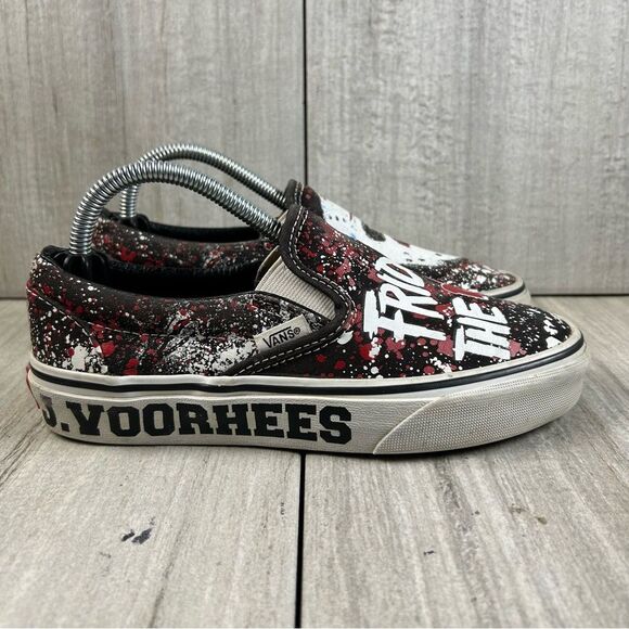 Vans House of Terror Friday The 13th Jason Voorhees Slip On Classic Women Size 5 - Picture 4 of 10